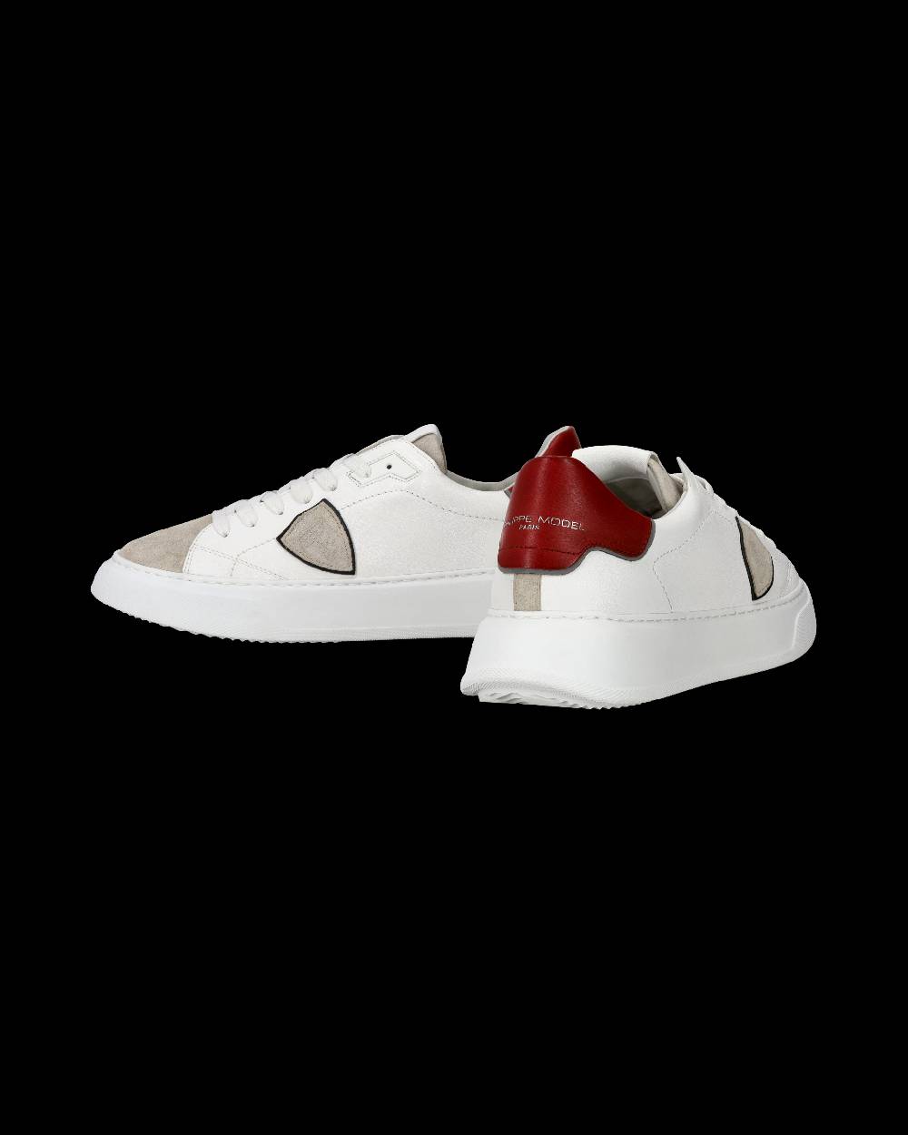 Philippe Model Sneaker casual Temple da uomo in pelle - Bianco e rosso Fino Al -60%