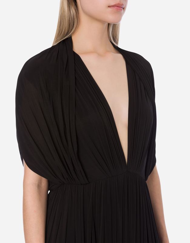 Philosophy Di Lorenzo Serafini Abito in jersey drappeggiato con maniche a mantella Italy