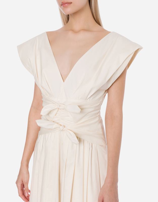 Philosophy Di Lorenzo Serafini Abito in cotone stretch con fiocchi Italia