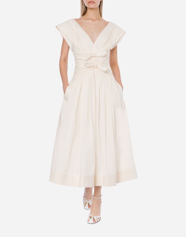 Philosophy Di Lorenzo Serafini Abito in cotone stretch con fiocchi Italia