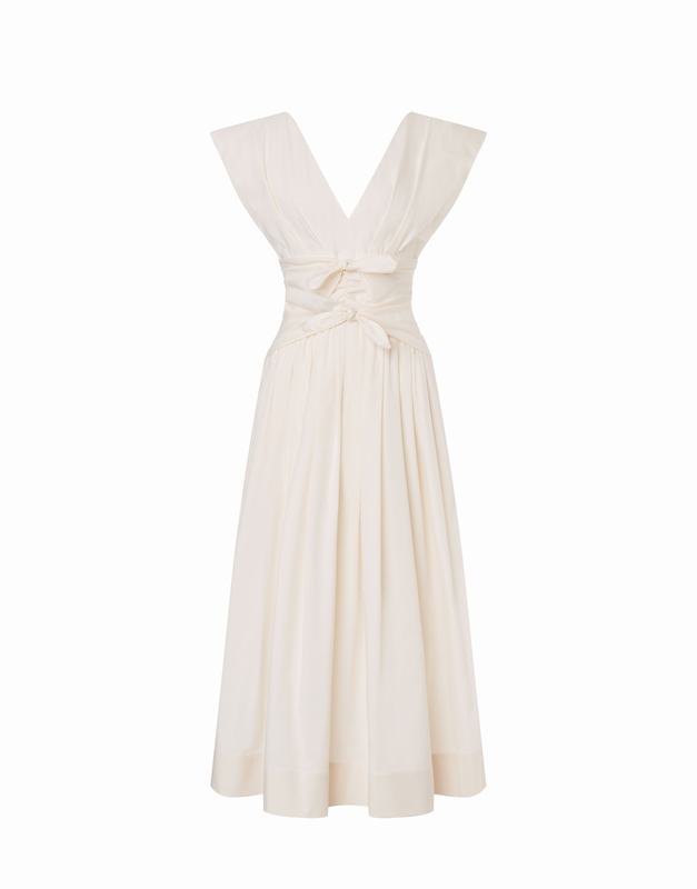 Philosophy Di Lorenzo Serafini Abito in cotone stretch con fiocchi Italia
