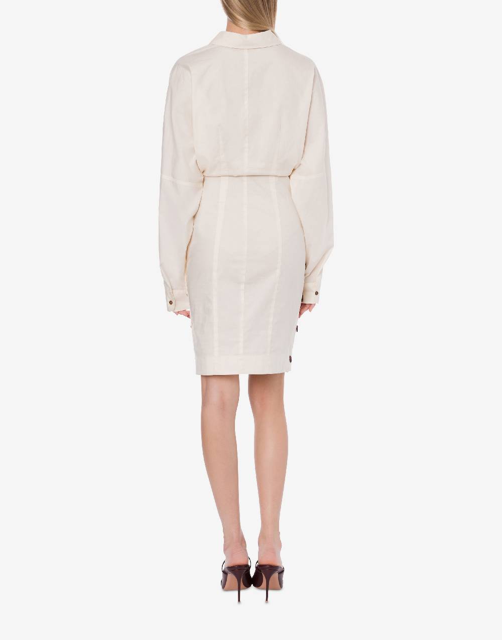 Philosophy Di Lorenzo Serafini Abito in cotone stretch con bottoni 2025