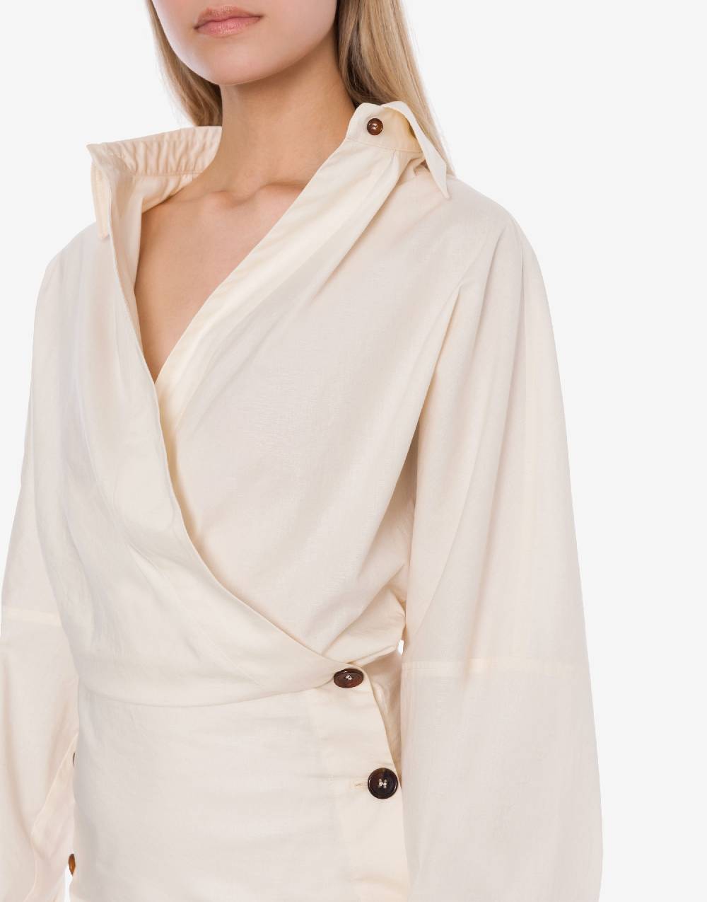 Philosophy Di Lorenzo Serafini Abito in cotone stretch con bottoni 2025