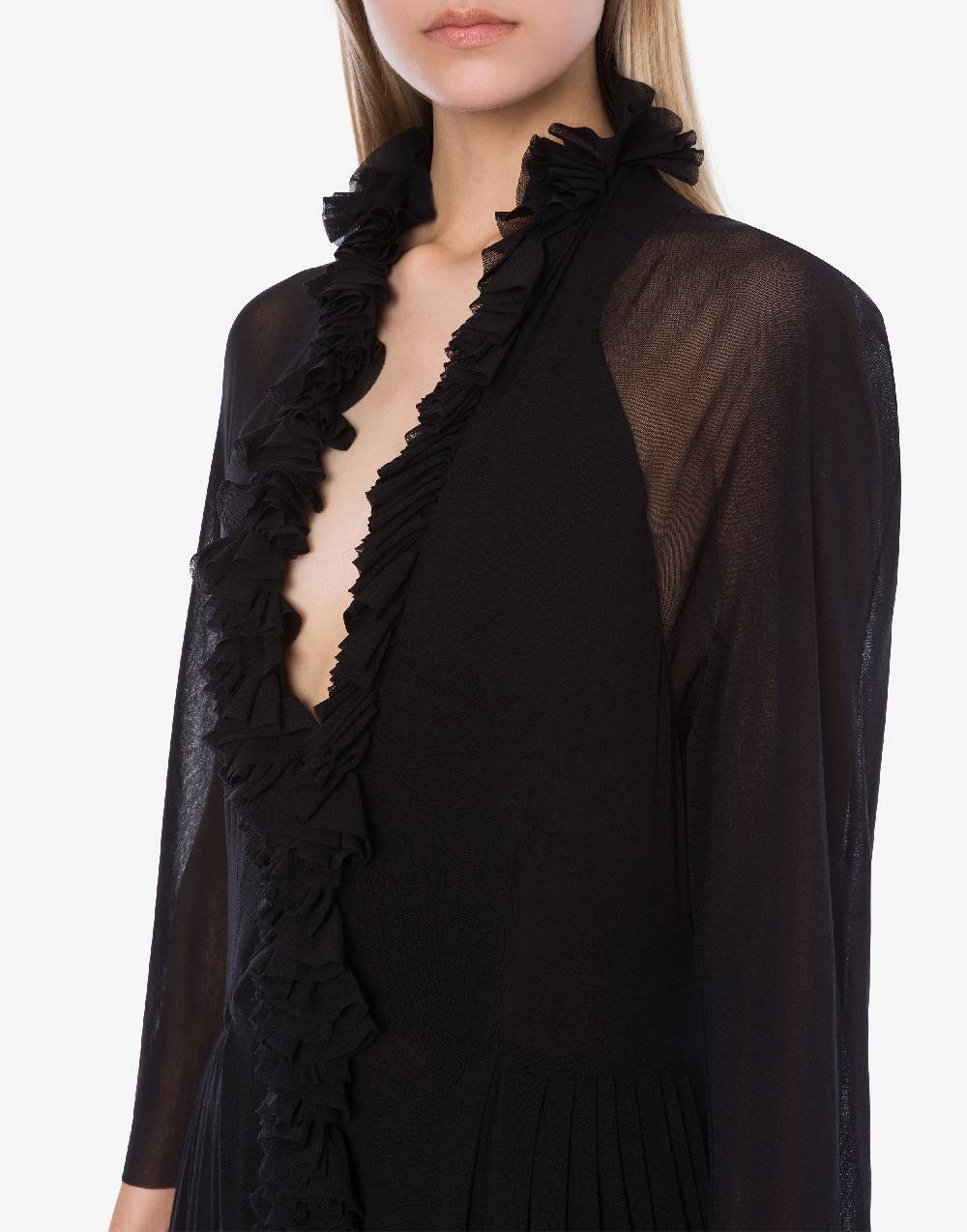 Philosophy Di Lorenzo Serafini Abito in tulle stretch con ruches In Linea