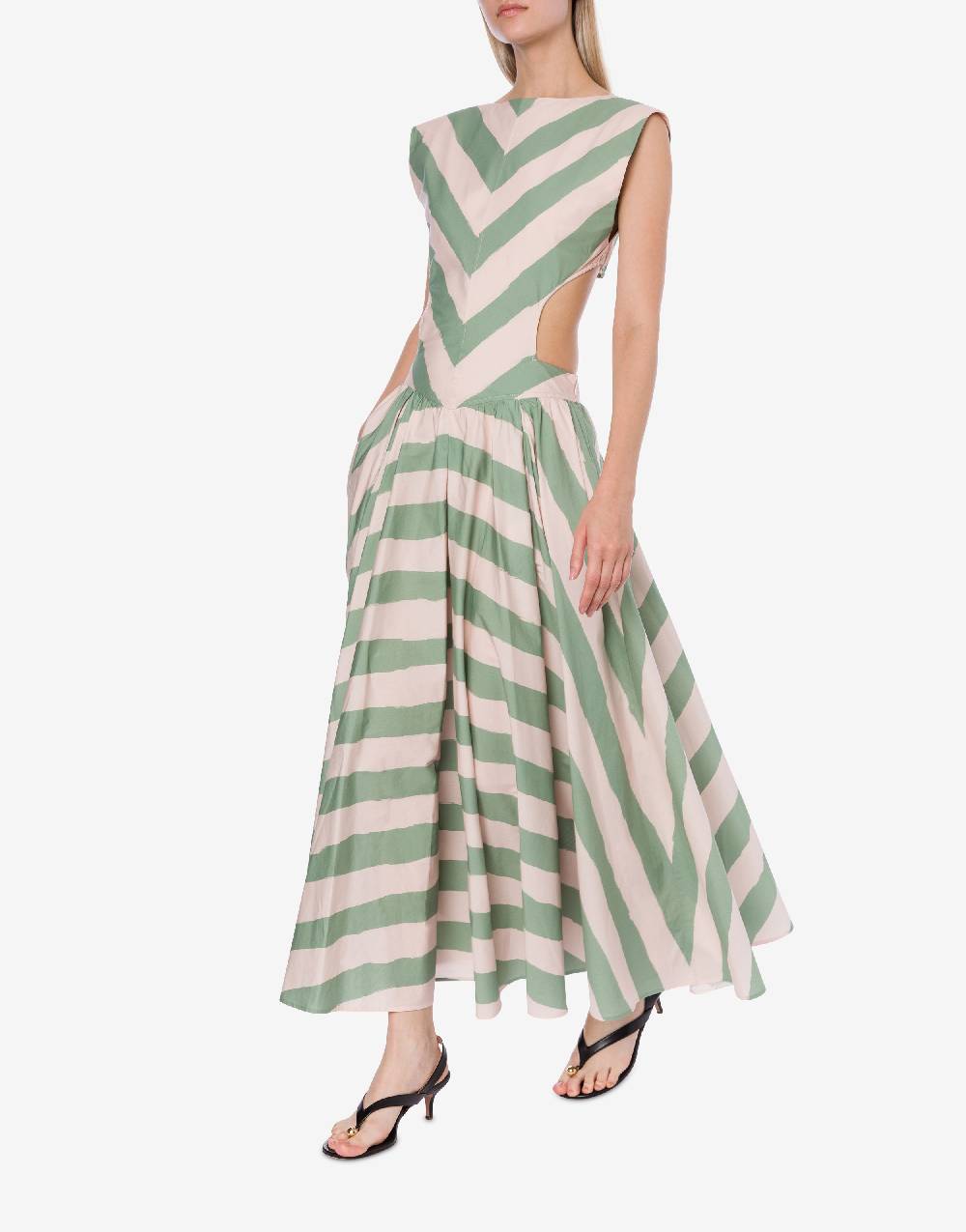 Philosophy Di Lorenzo Serafini Abito a righe in cotone stretch Vendita