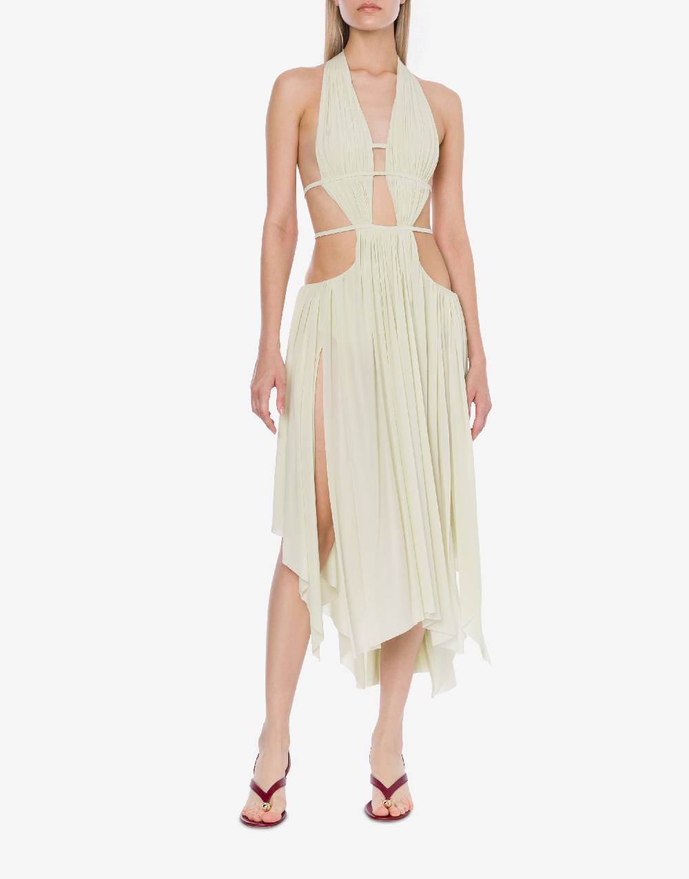 Philosophy Di Lorenzo Serafini Abito in jersey drappeggiato con cut-out Consegna Veloce