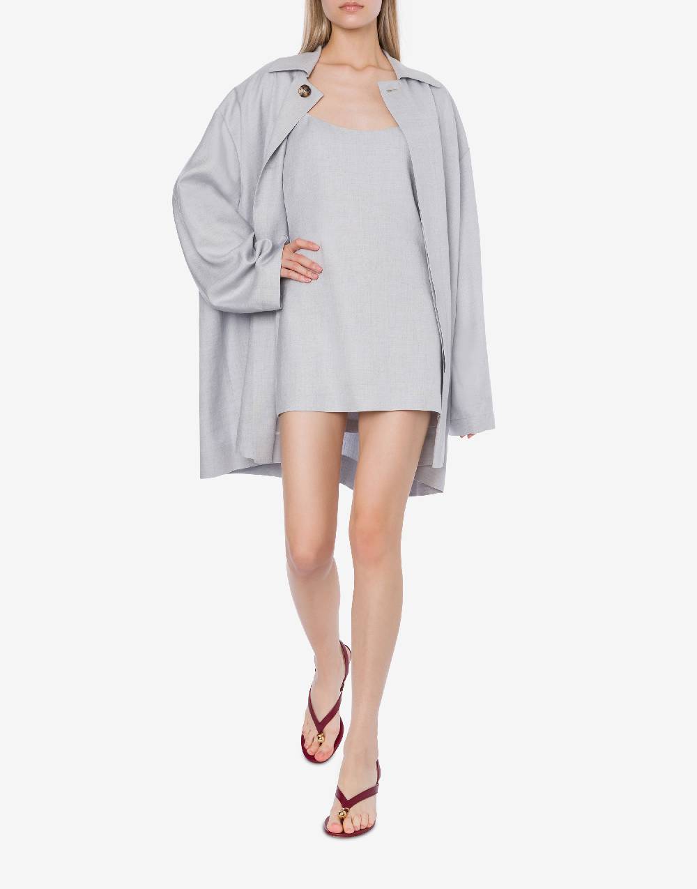 Philosophy Di Lorenzo Serafini Minidress in tela misto lino Fino Al -60%