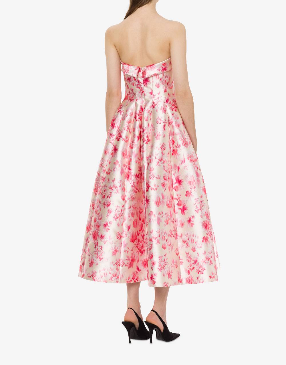 Philosophy Di Lorenzo Serafini Abito bustier in radzmir con stampa fiori 50% di sconto con spedizione gratuita