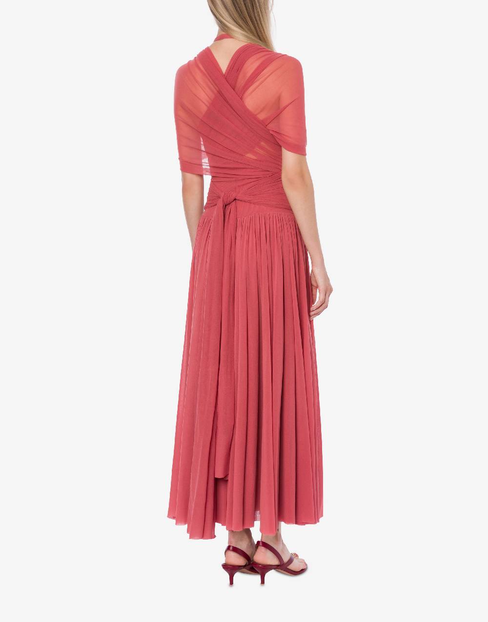 Philosophy Di Lorenzo Serafini Abito in tulle stretch con allacciatura a fiocco In Saldo
