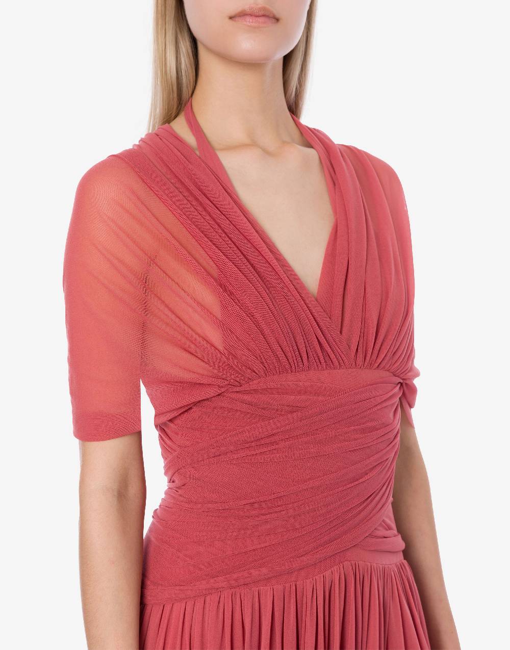 Philosophy Di Lorenzo Serafini Abito in tulle stretch con allacciatura a fiocco In Saldo