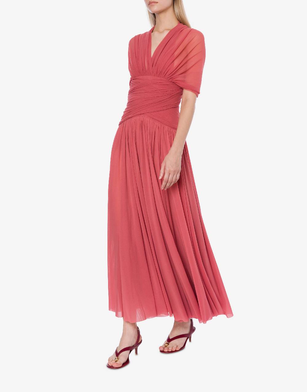 Philosophy Di Lorenzo Serafini Abito in tulle stretch con allacciatura a fiocco In Saldo