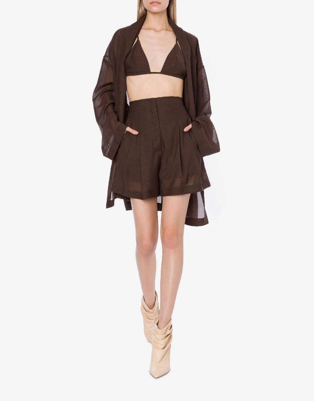 Philosophy Di Lorenzo Serafini Short in voile di lana Sconti questo mese