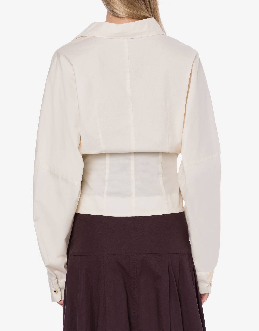 Philosophy Di Lorenzo Serafini Camicia in cotone stretch con bottoni Pezzi Unici