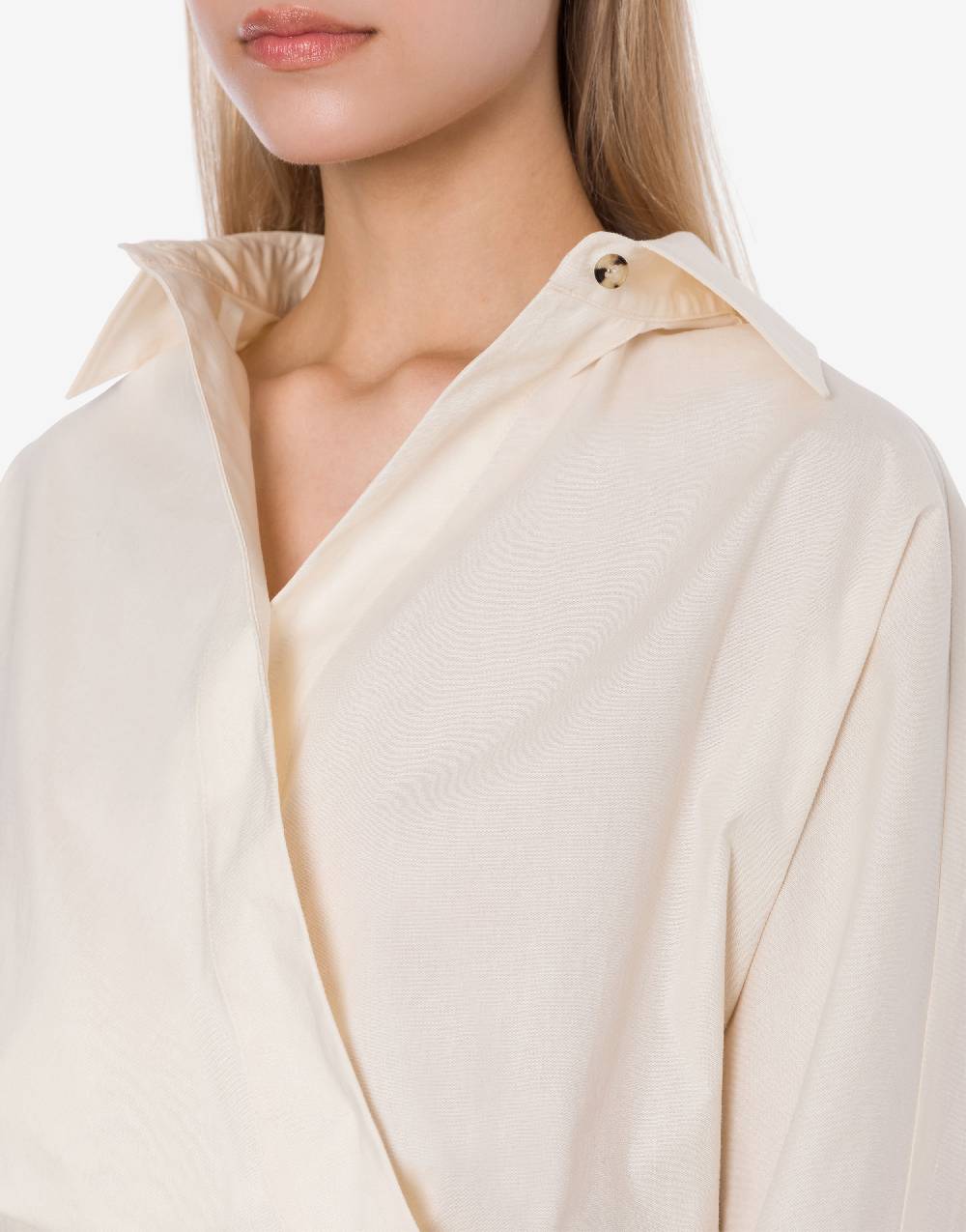 Philosophy Di Lorenzo Serafini Camicia in cotone stretch con bottoni Pezzi Unici