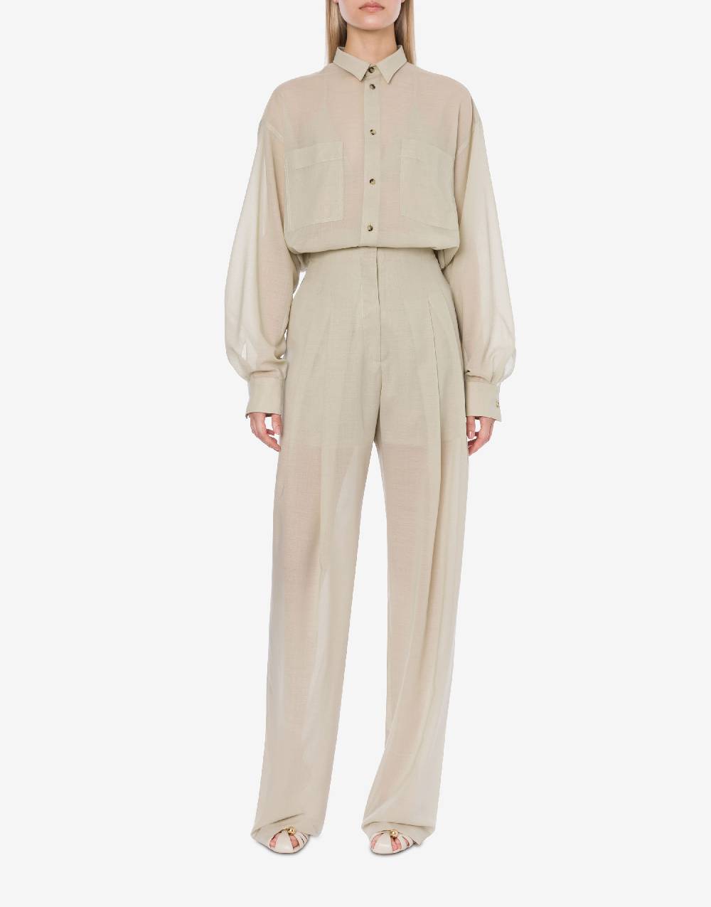 Philosophy Di Lorenzo Serafini Camicia oversize in voile di lana Qualità Garantita