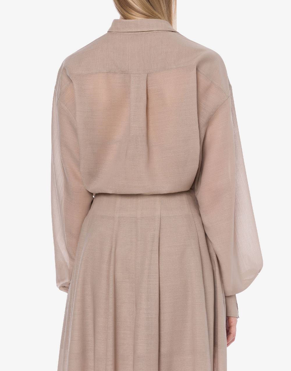 Philosophy Di Lorenzo Serafini Camicia oversize in voile di lana Negozi Online