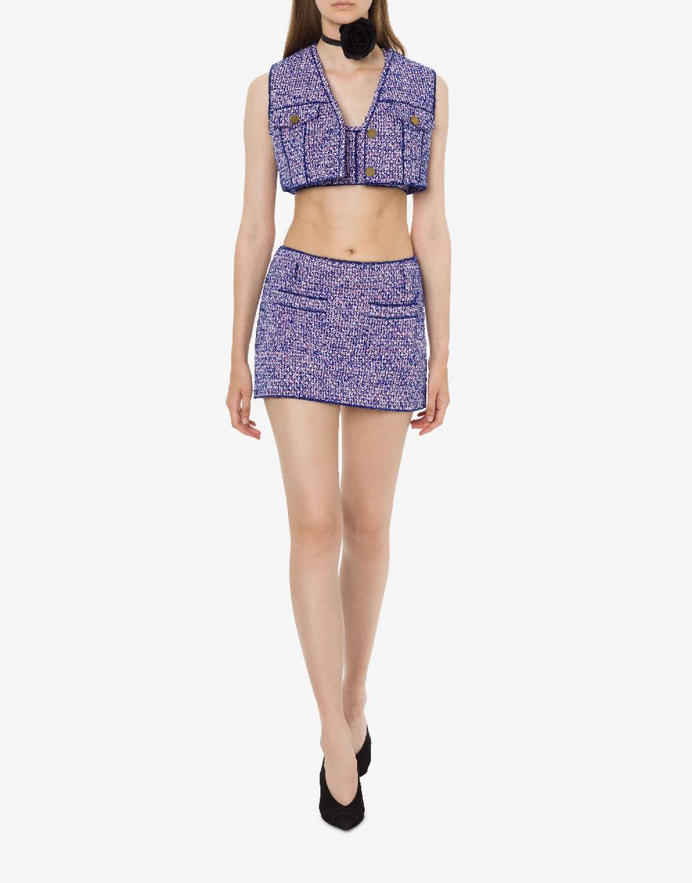 Philosophy Di Lorenzo Serafini Minigonna in stuoia bouclé Sconto