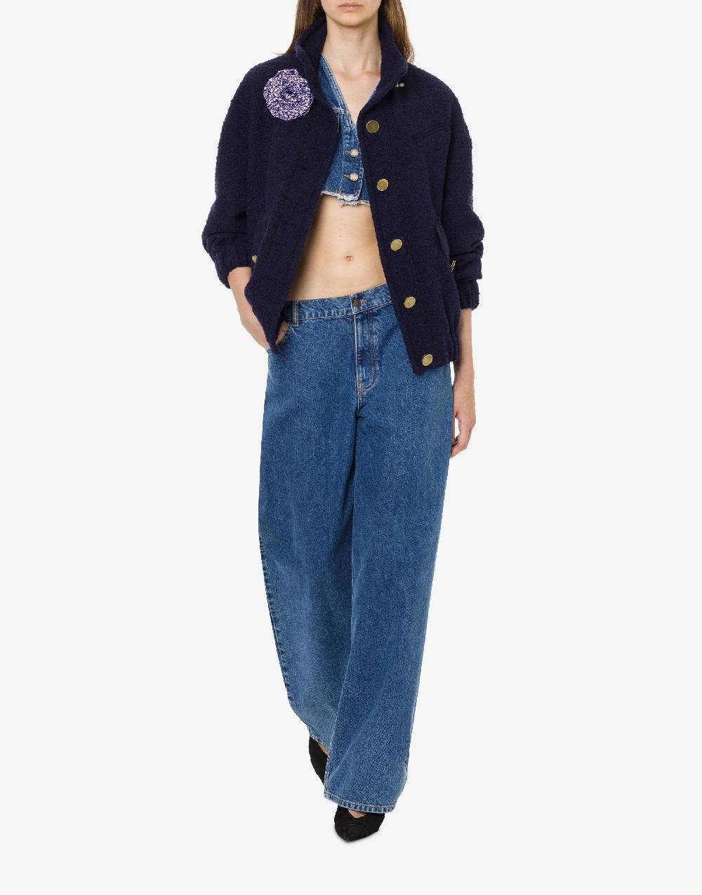 Philosophy Di Lorenzo Serafini Pantalone oversize in denim Economico