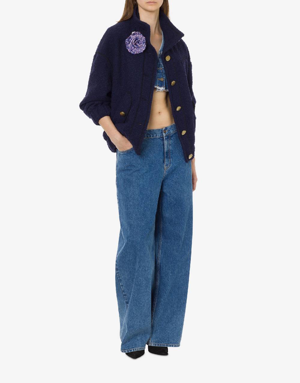 Philosophy Di Lorenzo Serafini Bomber in stuoia bouclé Outlet
