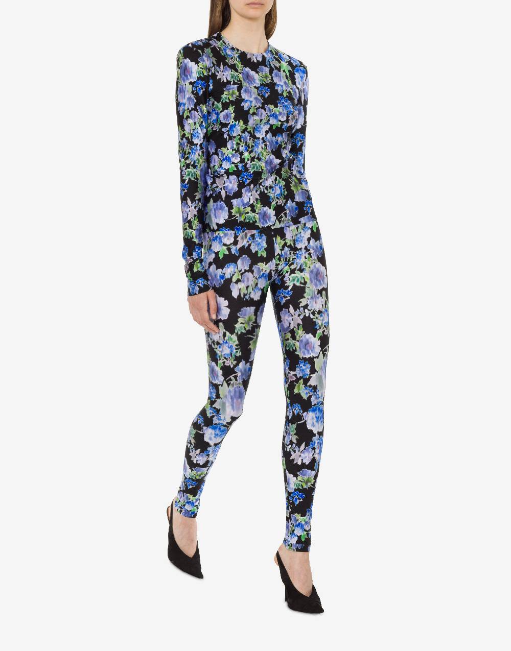 Philosophy Di Lorenzo Serafini Top in lycra con stampa fiori Vendita Calda