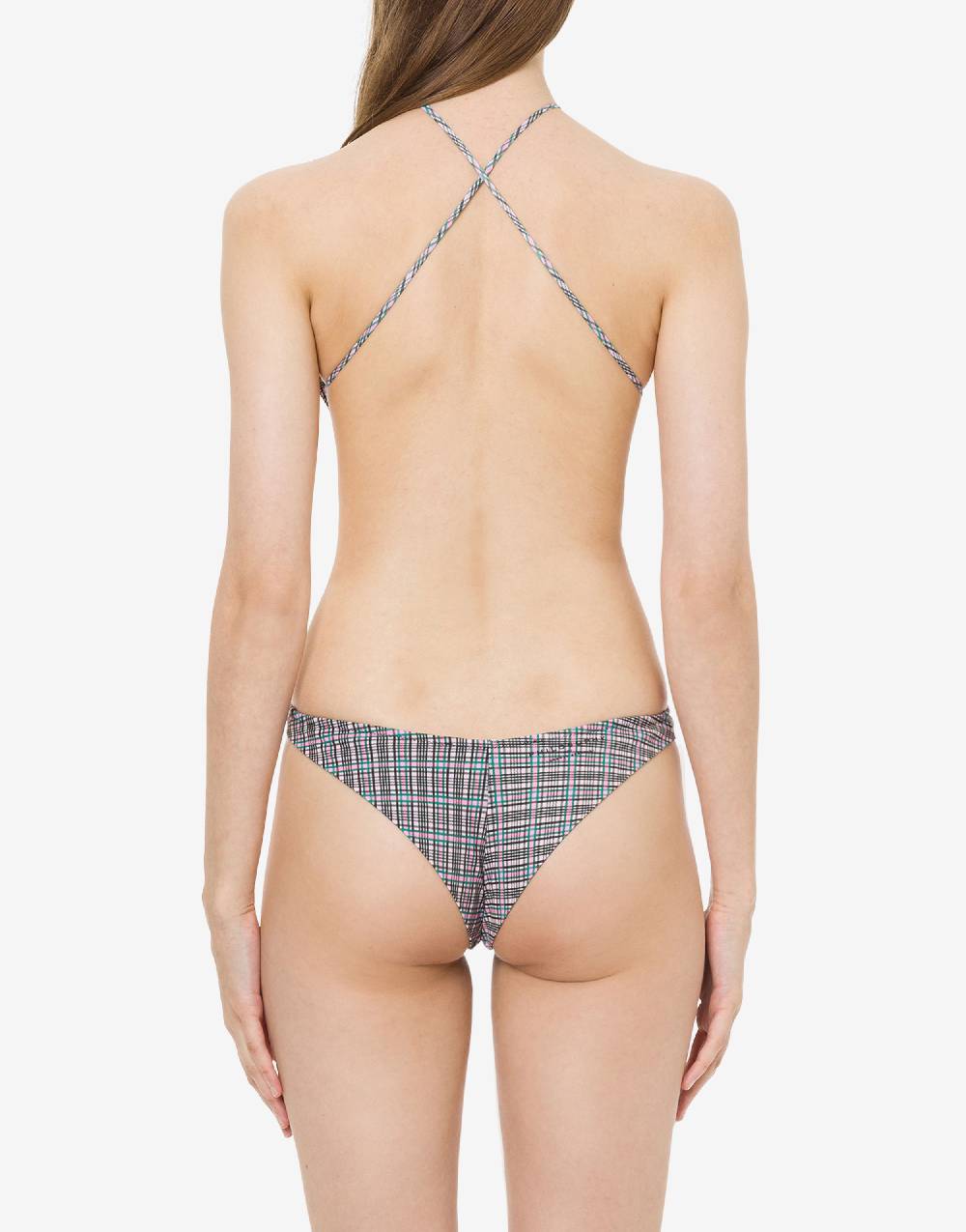 Philosophy Di Lorenzo Serafini Trikini con stampa Check Saldi Di Fabbrica