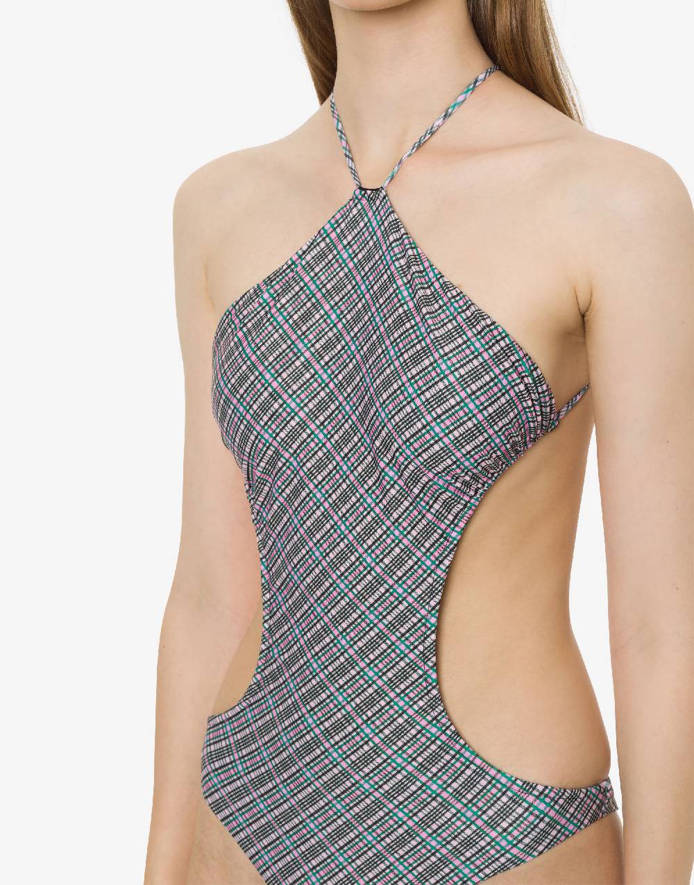 Philosophy Di Lorenzo Serafini Trikini con stampa Check Saldi Di Fabbrica