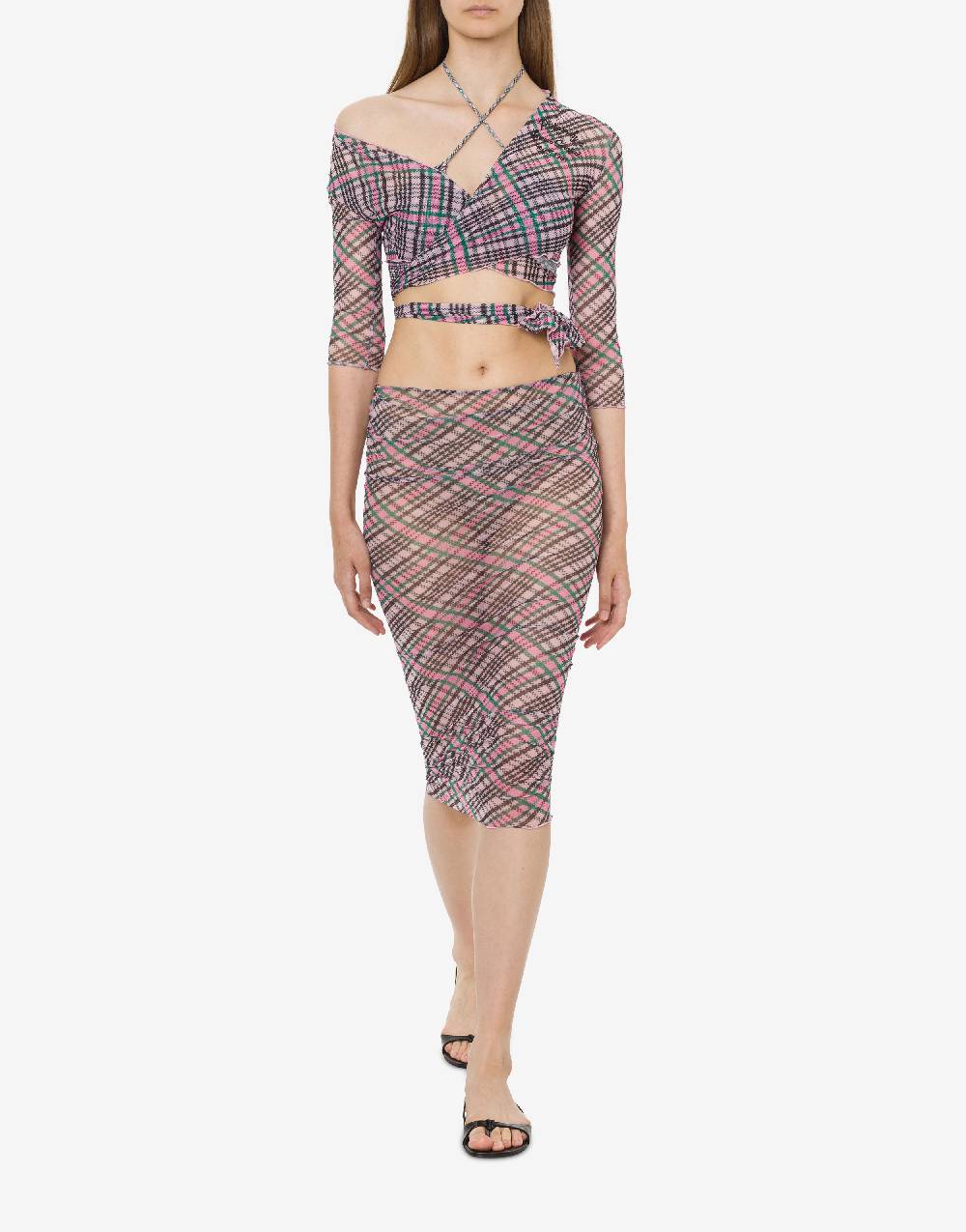 Philosophy Di Lorenzo Serafini Gonna beachwear in tulle Check In Linea