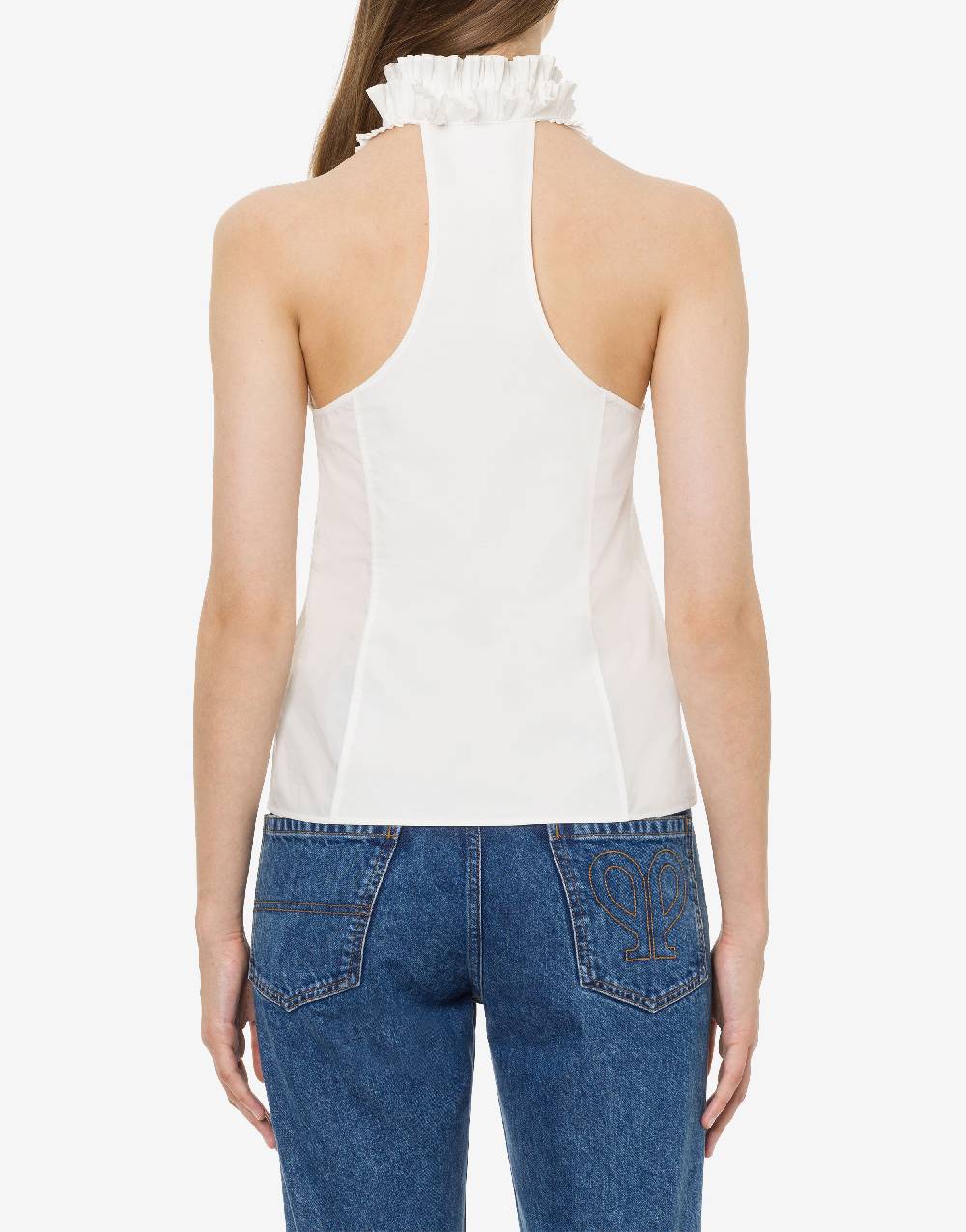 Philosophy Di Lorenzo Serafini Top in popeline con plastron Nuovo