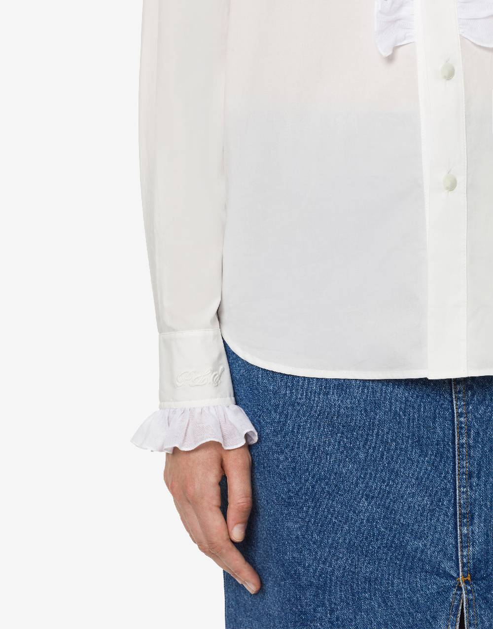 Philosophy Di Lorenzo Serafini Camicia in popeline con ruches Qualità