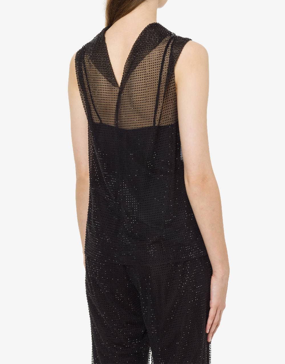 Philosophy Di Lorenzo Serafini Top in tulle con strass Vendita