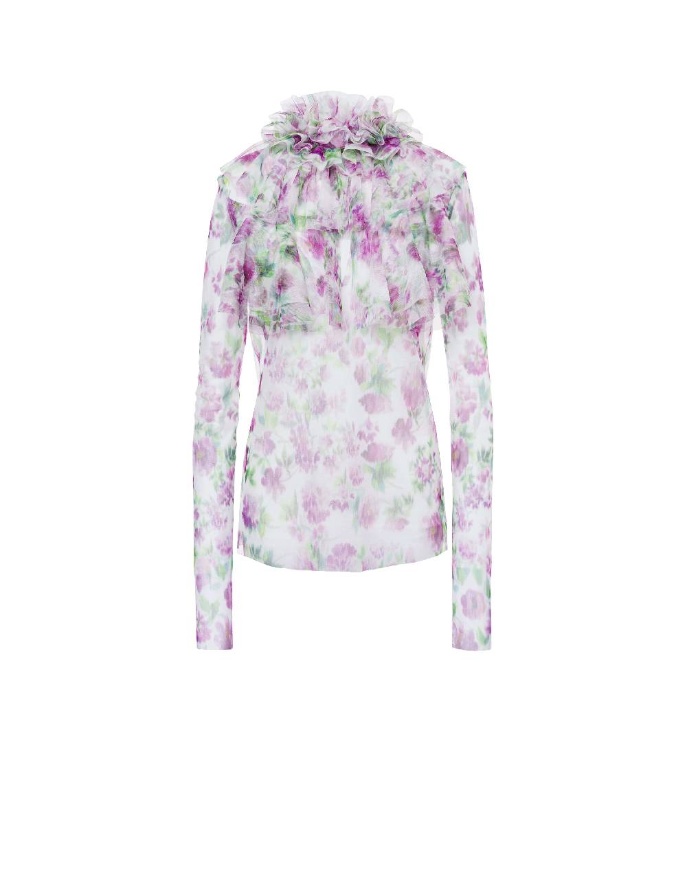 Philosophy Di Lorenzo Serafini Blusa in tulle con stampa fiori Spedizione Gratuita