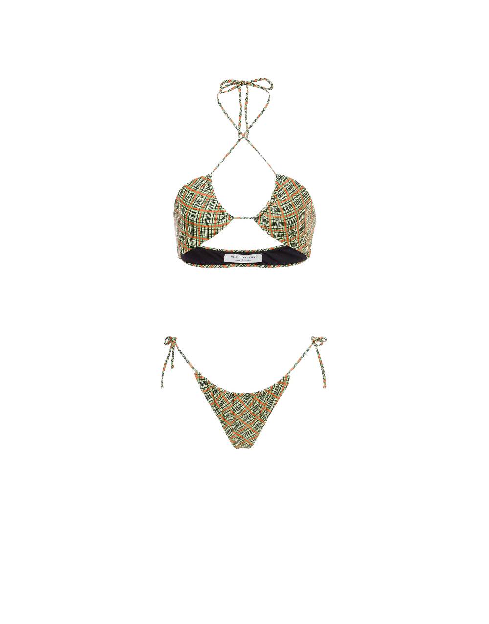 Philosophy Di Lorenzo Serafini Bikini con stampa Check Sottocosto