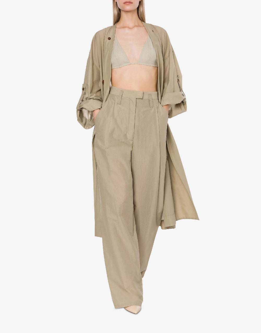 Philosophy Di Lorenzo Serafini Pantalone a vita bassa in nylon Vendita Calda