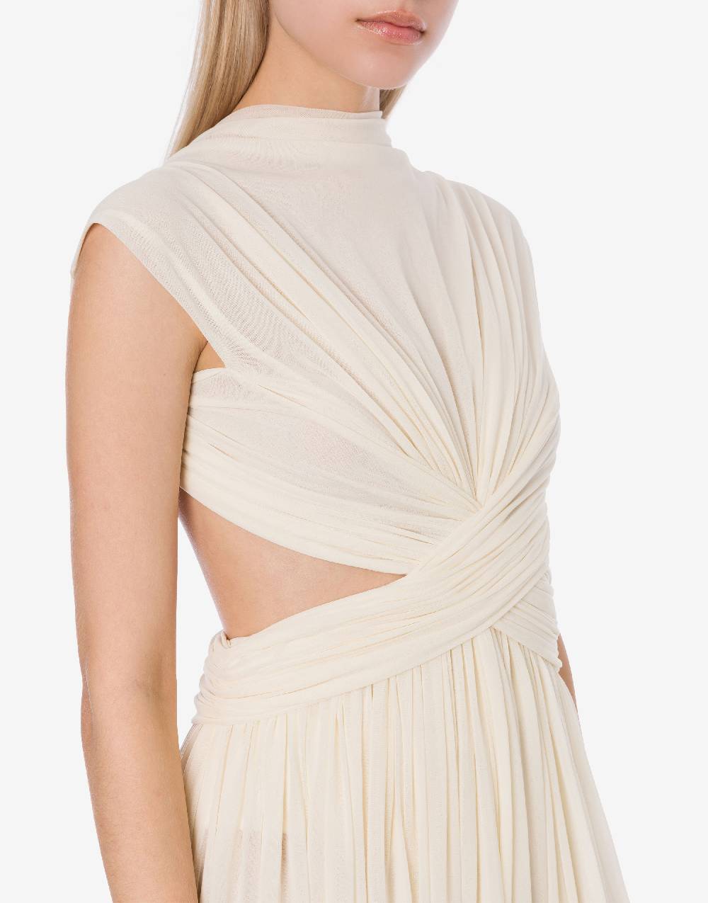 Philosophy Di Lorenzo Serafini Abito lungo in tulle stretch Vendita Economica