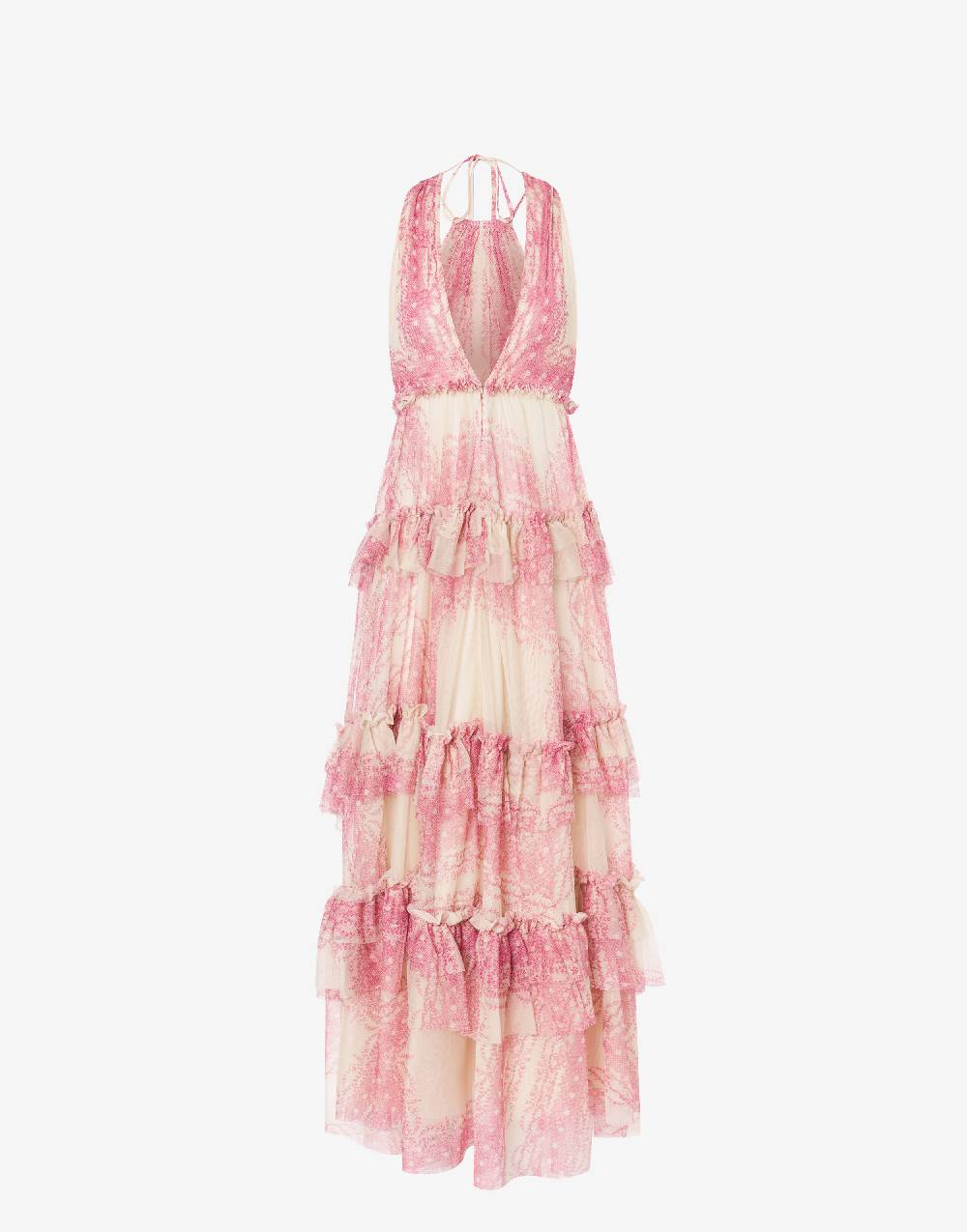 Philosophy Di Lorenzo Serafini Abito a balze in tulle stampato