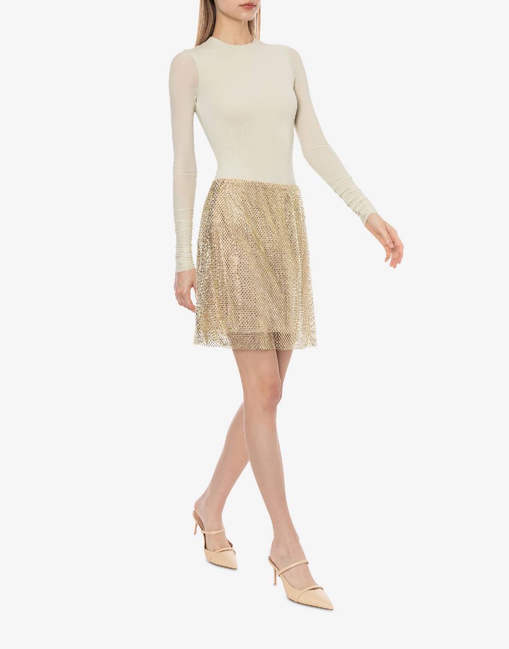 Philosophy Di Lorenzo Serafini Gonna in rete con strass Qualità