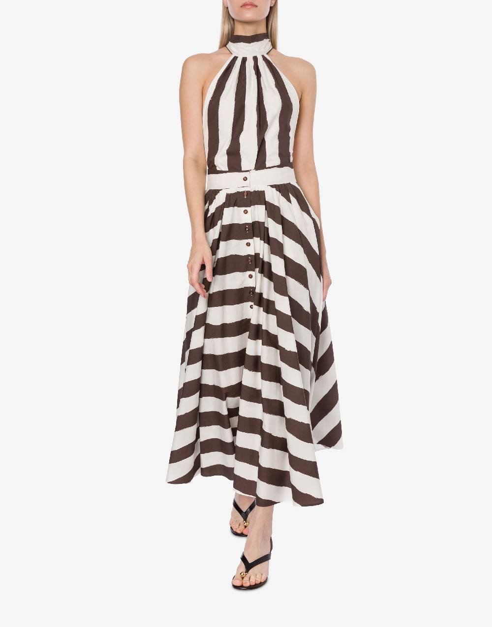 Philosophy Di Lorenzo Serafini Tuta corta a righe in cotone stretch Promozione