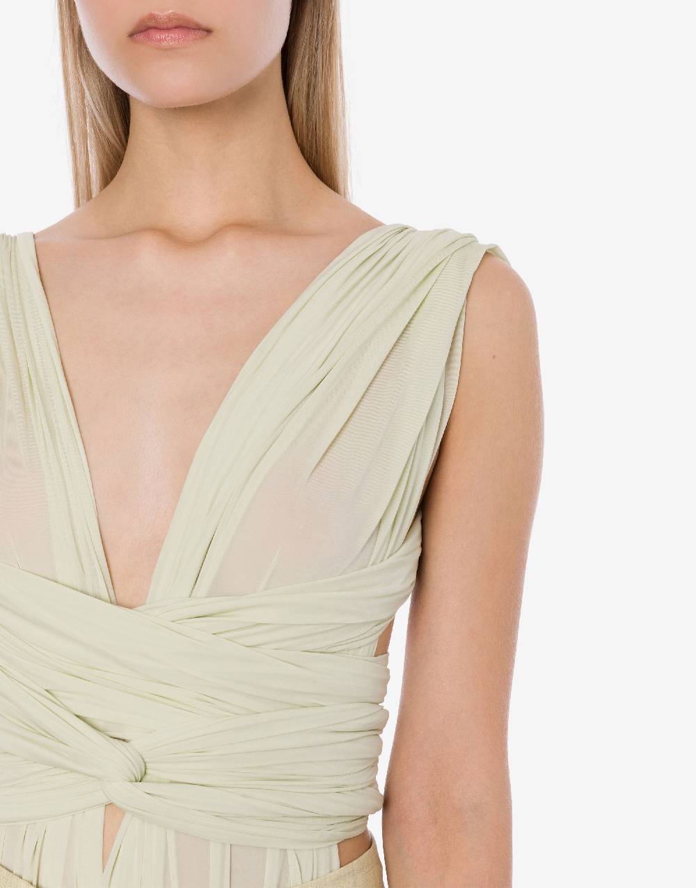 Philosophy Di Lorenzo Serafini Body in jersey con drappi Negozi Online