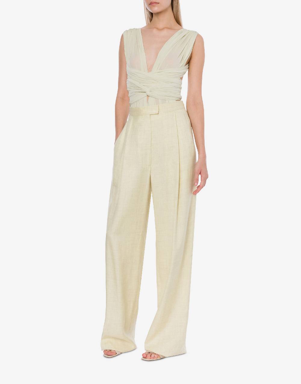 Philosophy Di Lorenzo Serafini Body in jersey con drappi Negozi Online