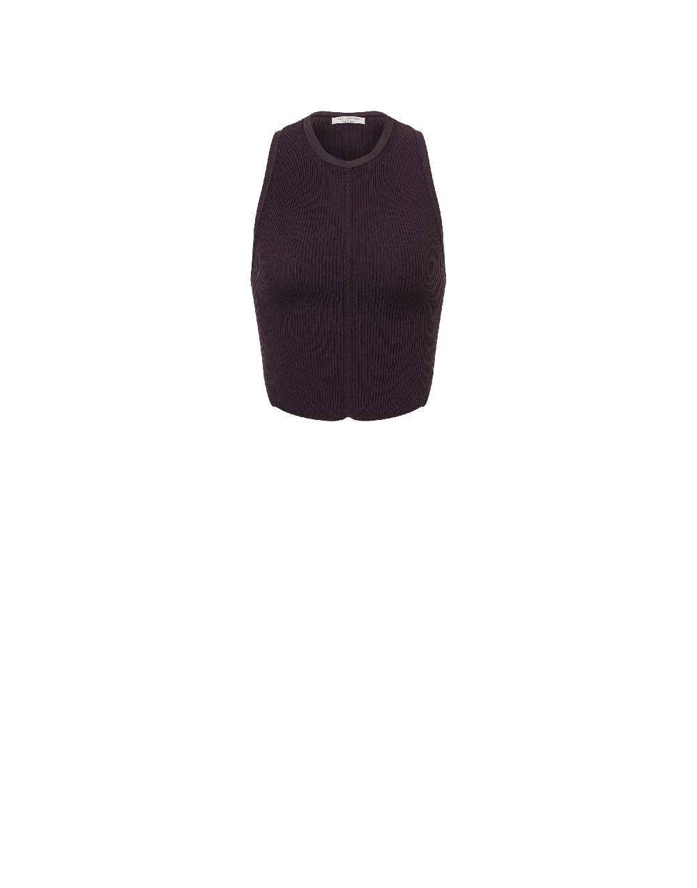Philosophy Di Lorenzo Serafini Top crop a costine stretch con piercing Shopping Online