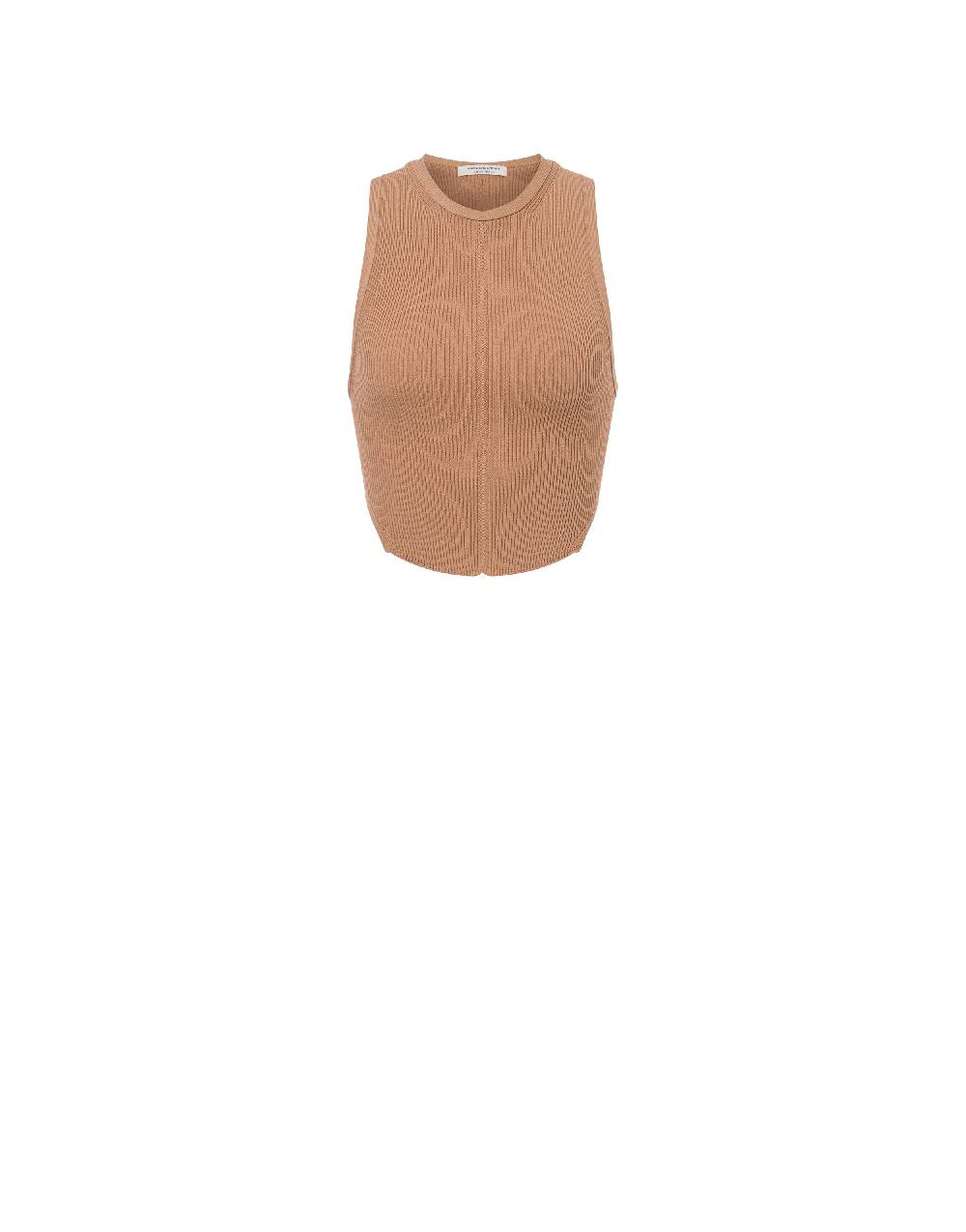 Philosophy Di Lorenzo Serafini Top crop a costine stretch con piercing Affare Del Giorno
