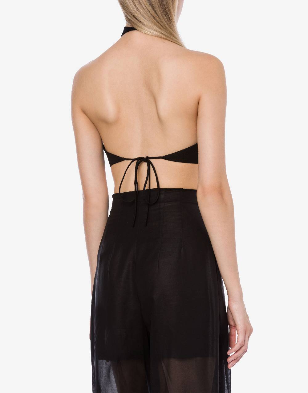 Philosophy Di Lorenzo Serafini Crop top in tela di misto lino Convenienza