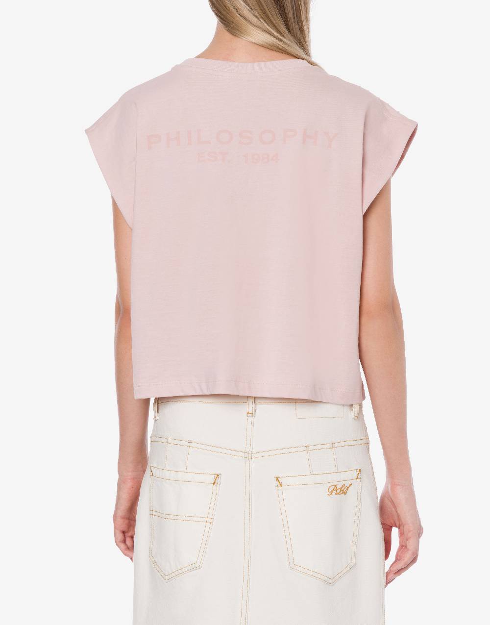 Philosophy Di Lorenzo Serafini T-shirt in jersey con strass Presa