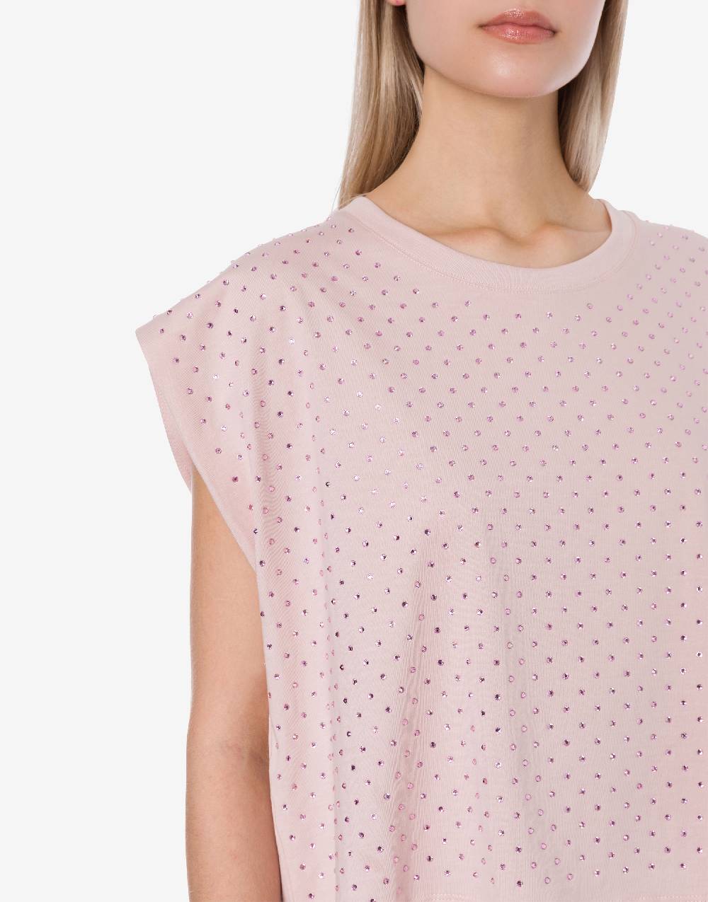 Philosophy Di Lorenzo Serafini T-shirt in jersey con strass Presa
