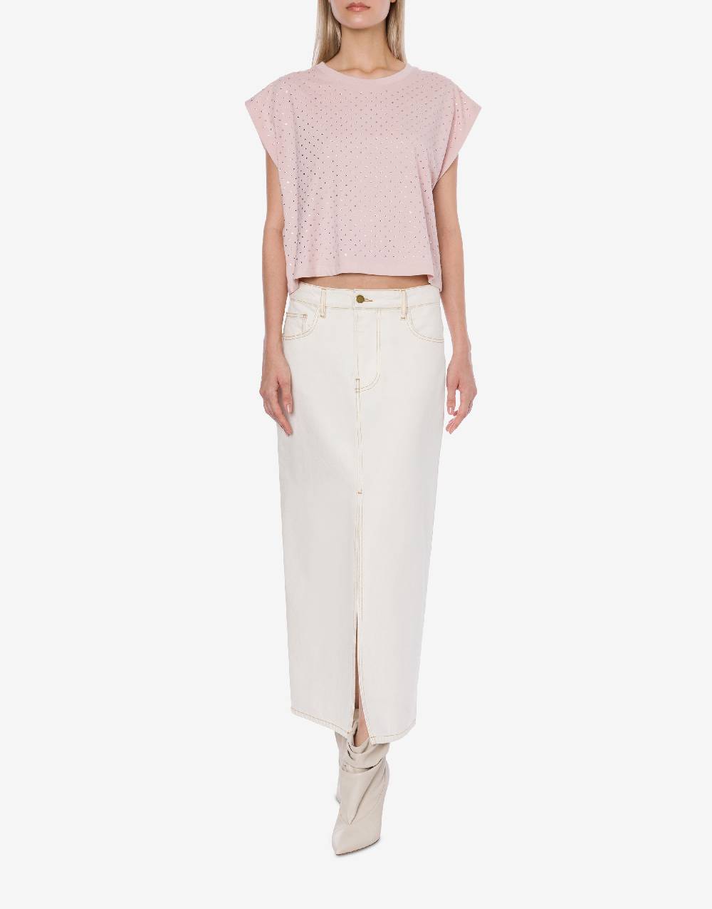 Philosophy Di Lorenzo Serafini T-shirt in jersey con strass Presa