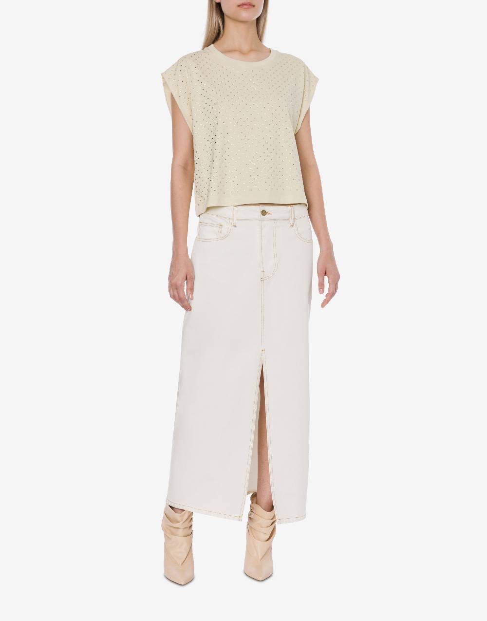 Philosophy Di Lorenzo Serafini T-shirt in jersey con strass Sconto
