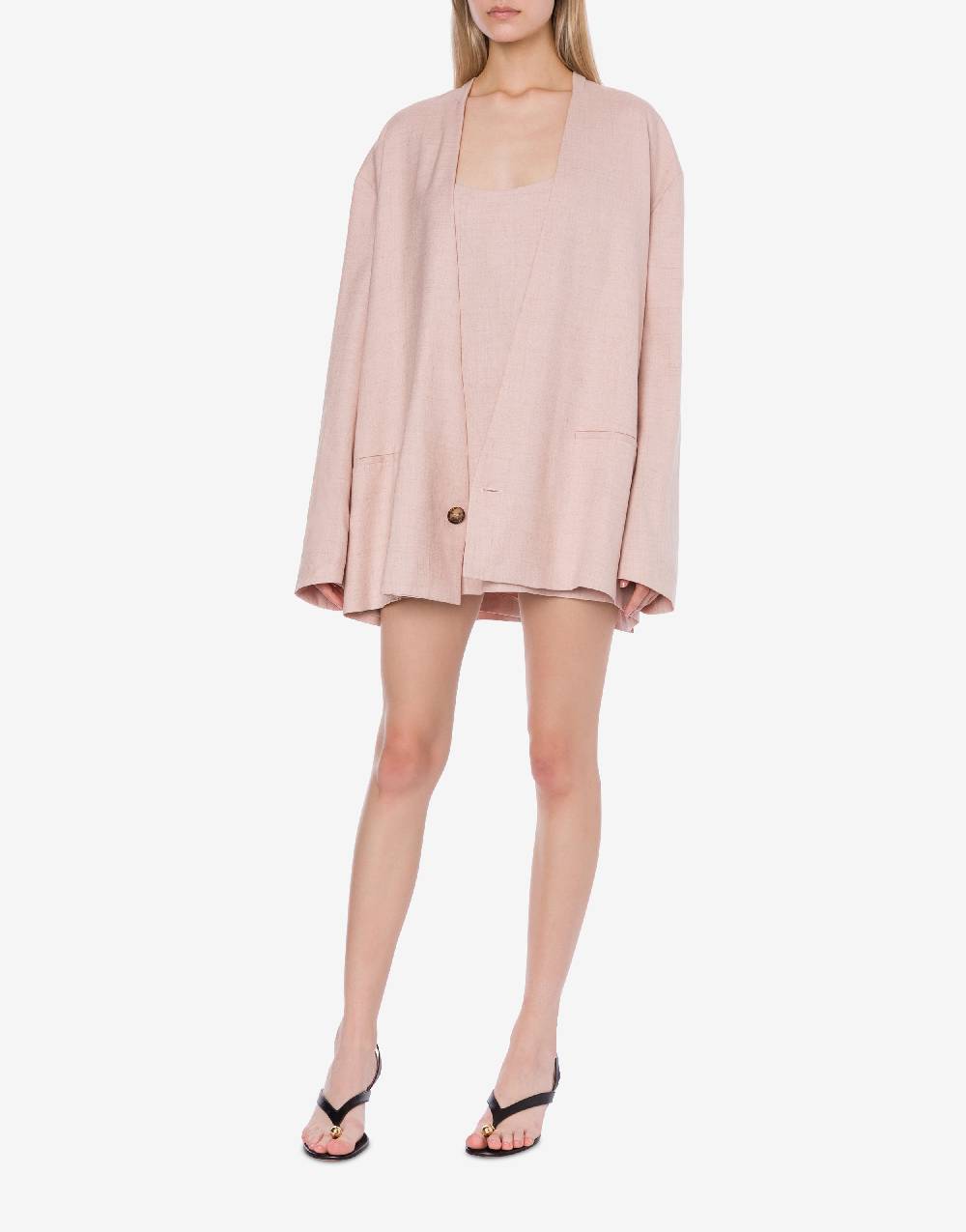 Philosophy Di Lorenzo Serafini Giacca oversize in tela misto lino Saldi