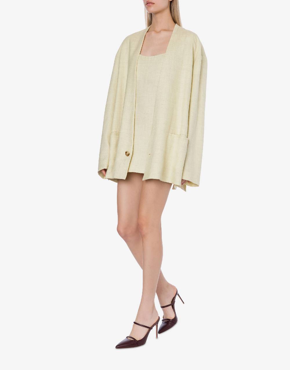 Philosophy Di Lorenzo Serafini Giacca oversize in tela misto lino Offerte