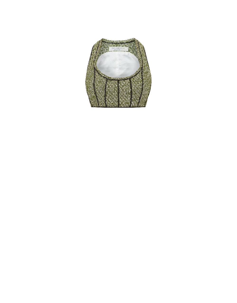 Philosophy Di Lorenzo Serafini Micro top in stuoia bouclé In Saldo