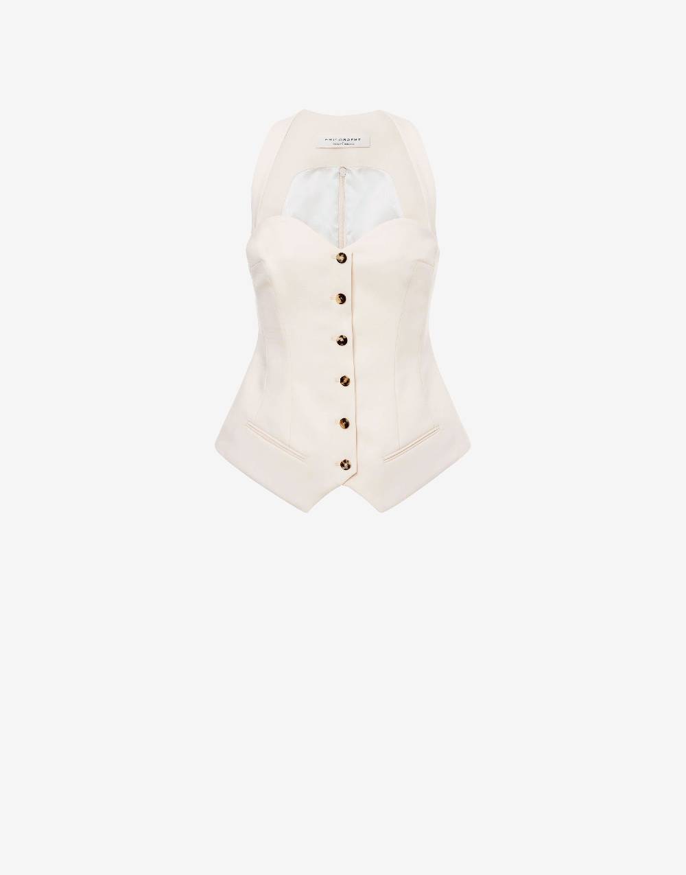 Philosophy Di Lorenzo Serafini Top in lana leggera stretch Nuova